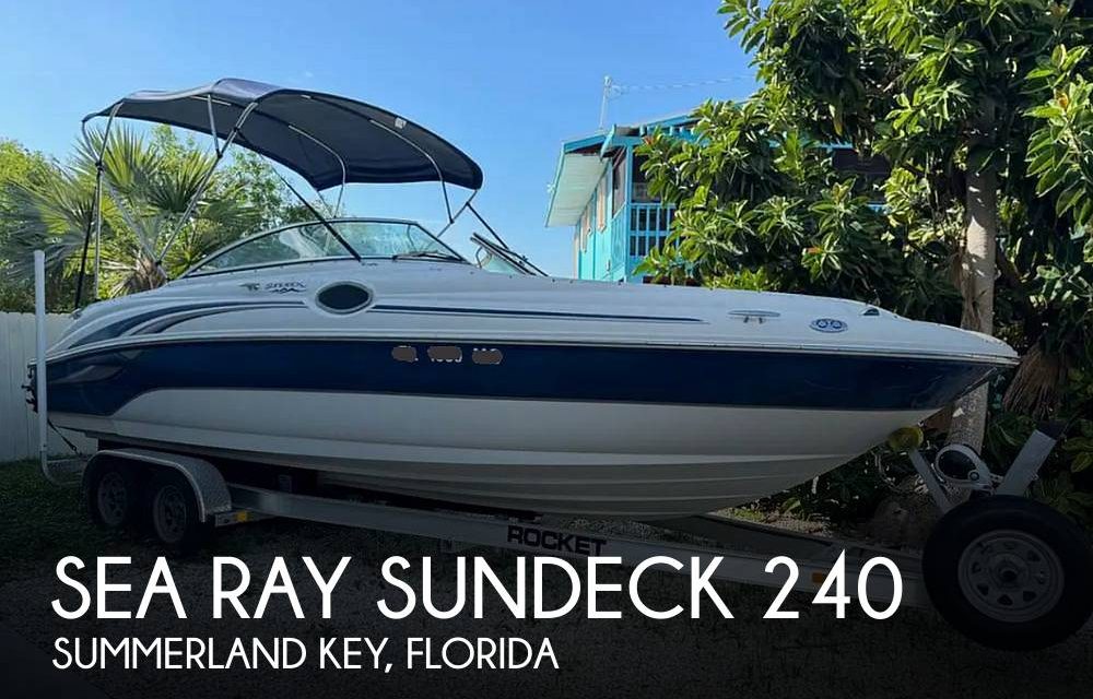 2002 Sea Ray Sundeck 240