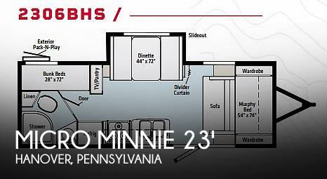 2021 Winnebago Micro Minnie 2306BHS